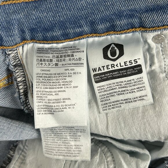 Levi Jeans Women 25 Wedgie Icon Fit Button Fly Slim Straight Stretch Light Wash - Picture 14 of 16